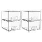 Clear Small Stackable Storage Drawers