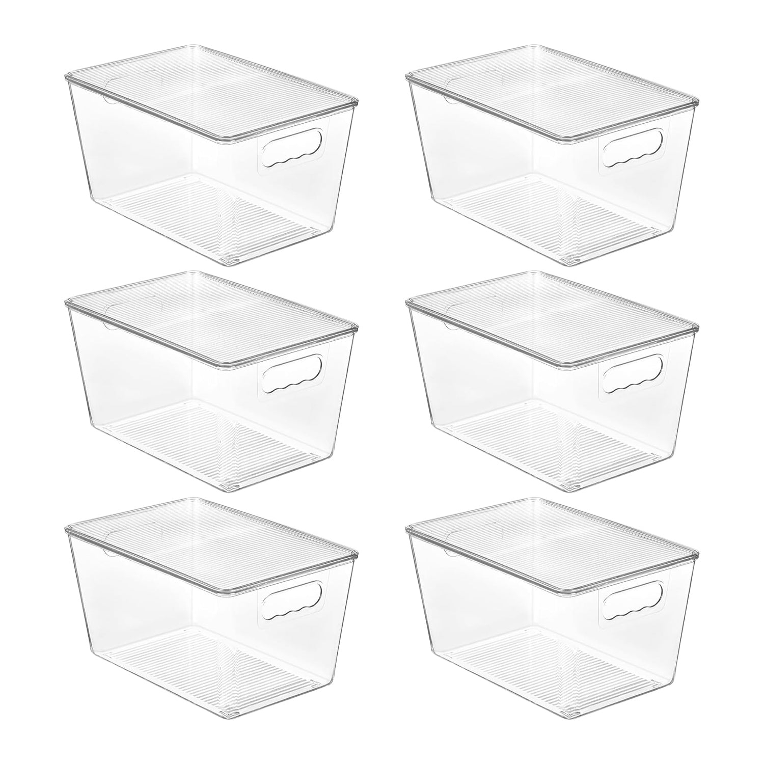 Clear Stackable Storage Bins