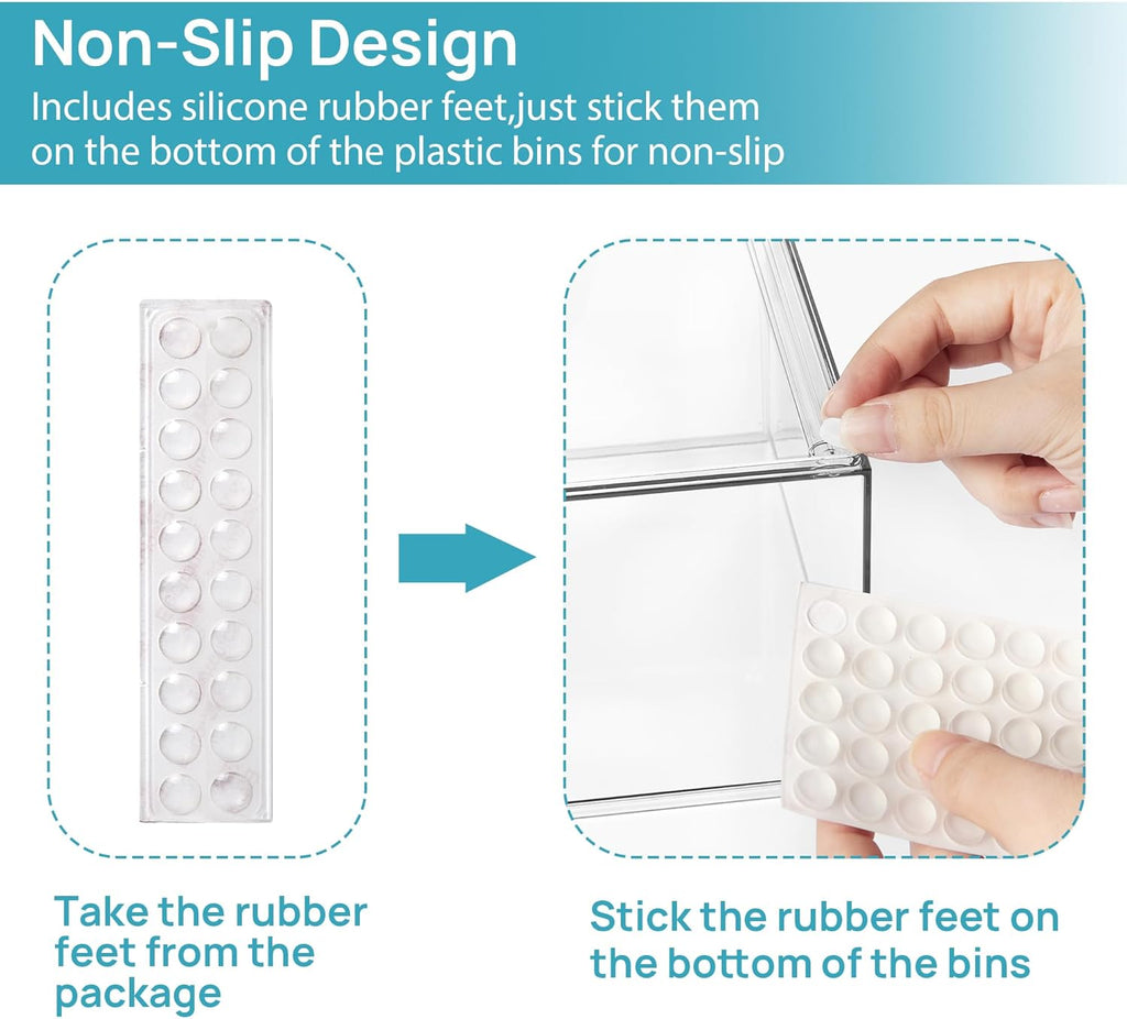 Clear Small Stackable Storage Drawers