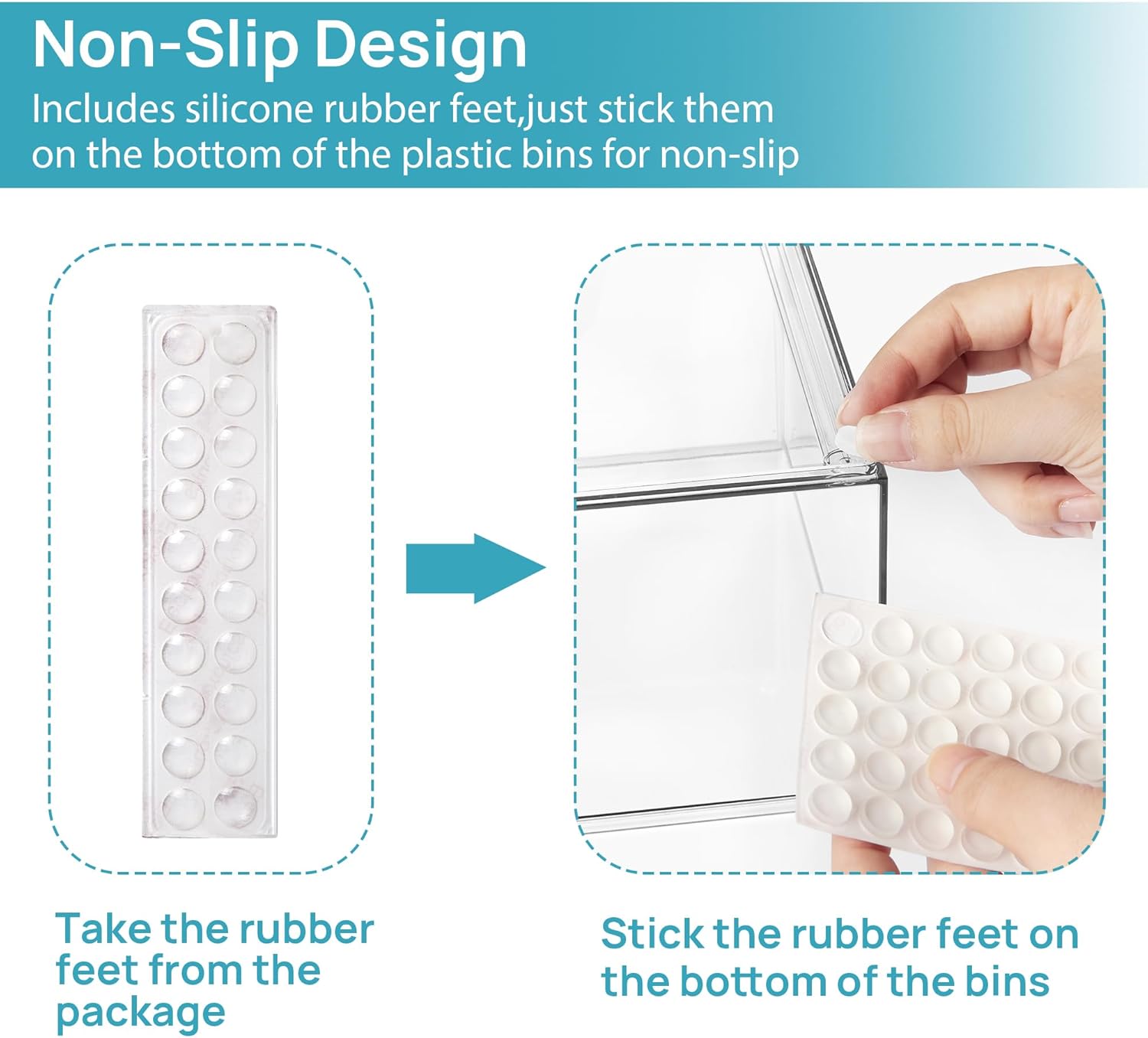 Clear Small Stackable Storage Drawers