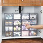 Clear Small Stackable Storage Drawers