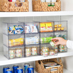 Clear Small Stackable Storage Drawers